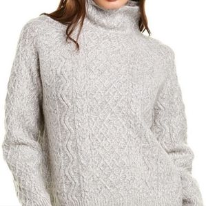 Vince. Cable Turtleneck Sweater